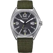 Citizen Nur Zeit Militärgrün Mit Schraube Kollektion Military - mann
