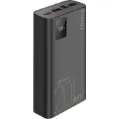 Obal:Me , Powerbank 20000mAh EnergyPulse USB-A/USB-C PD 22,5W mit Digitalanzeige, Schwarz