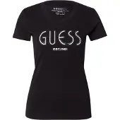GUESS T-Shirt W5YI05 J1314 Schwarz Regular Fit 34