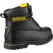CAT Holton Leather Black Safety Boots