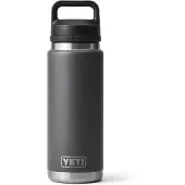 Yeti Rambler Bottle 26oz Chug Cap, Charcoal Grey, Thermoflasche mit Verschluss, 769 ml