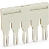 Wago 870-405 Brücker,5-fach,isoliert,lichtgrau 870405 - 25 Stück