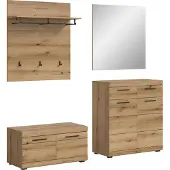 Ebuy24 Scout Garderobenmöbel Set 4 Teile Eiche Nachbildung.
