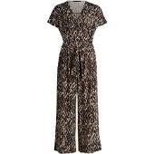Betty Barclay Jumpsuit "Jumpsuit mit Eingrifftaschen", Damen, Gr. 44, EURO, blau (dunkelblau, braun), Obermaterial: 94% Polyester PES. 6% Elasthan EL., Overalls Jumpsuit