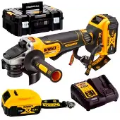 DeWalt Akku-Winkelschleifer 125mm 18V DCG406P2LRT 2x5,0Ah Lanyard Ready TSTAK