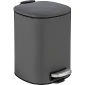 Wenko Treteimer Alassio, Grau 5 L, Easy-Close Absenkautomtik Wenko