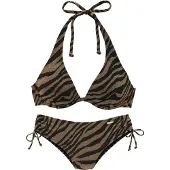 Bruno Banani Bügel-Bikini in zweifarbiger Animal-Optik