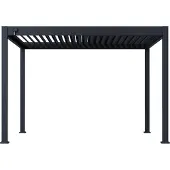 Paragon Pavillon "Grand Tuscan 1012", grau, B/H/T: 370cm x 256cm x 310cm, Pavillons, Pavillon, BxTxH: 370x310x256 cm, inkl. Lamellendach