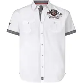 Jan Vanderstorm Kurzarmhemd "Kurzarmhemd SNOFRED", Herren, Gr. 6XL, weit, weiß, Obermaterial: 100% Baumwolle CO., Hemden Kurzarmhemd