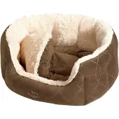 Nobby 70871, Korb Haustierbett, Drinnen, Hund, Braun, Oval, Plüsch