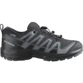 Salomon Outdoorschuh "XA PRO V8 WP J", Jungen, Gr. 31, Textil, schwarz (schwarz, turbulence, quarry), Synthetik, Textil, Schuhe Outdoorschuh, wasserdicht