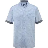 Babista Langarmhemd "Kurzarmhemd MILANZETTI", Herren, Gr. L, weit, blau (blau gemustert), Obermaterial: 100% Baumwolle CO., Hemden Langarmhemd