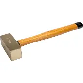Bahco Fäustel mit Aluminiumbronze-Kopf und Holzgriff, funkenfrei, 2,5 kg