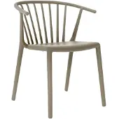 Grupo Resol Armlehnstuhl Woody gelb, Designer Josep Lluscà, 59x74.2x56.5 cm