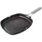 Supreme Steingrill Faltbarer Griff Glatt 20 Cm