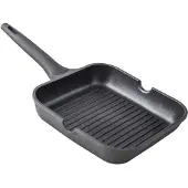 Supreme Grill Aus Aluminiumguss Mit Festem Gestreiftem Xylan-griff 28 Cm