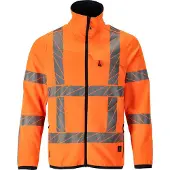 Mascot Herren Fleecepullover mit Reißverschluss ACCELERATE SAFE Hi-vis Orange Hi-vis Orange M - 24103-315-14-M - Hi-vis Orange