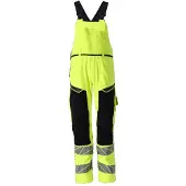 Mascot Herren Latzhose mit Knietaschen ACCELERATE MULTISAFE Hi-vis Gelb / Schwarzblau 60 - 21369-281-17010-82C60 - Hi-vis Gelb / Schwarzblau