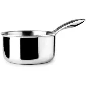 Ibili Dreilagige Stielkasserolle, natürlich, 20 cm, 2,5 l, Edelstahl, induktions