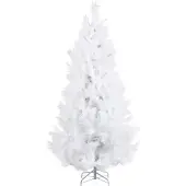 Beliani Weihnachtsbaum Weiß 180 cm mit Ständer Biegbare Zweige Modern Künstlicher Tannenbaum Christbaum Weihnachten Winterdekoration