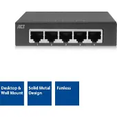 ACT Gigabit-Ethernet-Switch mit 5 Anschlüssen AC4415