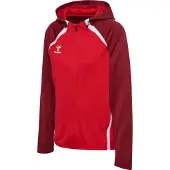 Hummel Damen Kapuzenjacke LEAD 2.0 ZIP HOODIE 223761-3713 - True Red/Maroon - XS