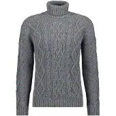 Ragman Rollkragenpullover , Herren, Gr. 50, grün (schilf, 131), Strick, 100% Baumwolle, ohne Ausschnitt, Pullover Rollkragenpullover