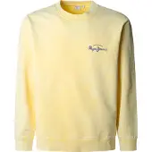Pepe Jeans für Herren. PM582918 Sweatshirt Terrel gelb (XXL), Lässig, Baumwolle, Langarm