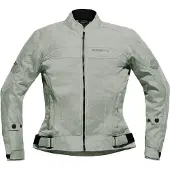 Difi Ibiza Air Damen Motorrad Textiljacke, hellgrau, 38