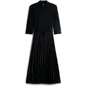 Tommy Hilfiger Slim 5x2 Rib Mix 3/4-arm Midi-kleid