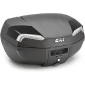 Givi TOPCASE E46 RIVIERA MONOLOCK PLATTE 46L Schwarz/Silber blau