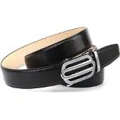 Anthoni Crown Ledergürtel , Damen, Gr. 90, schwarz, Rindsleder, Gürtel Ledergürtel