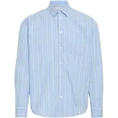Casual Friday Langarmhemd "Langarmhemd CFMartis", Herren, Gr. XXL, N-Gr, blau (vista blau), Obermaterial: 100% Baumwolle CO., Hemden Langarmhemd