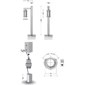 Bega 85317K27 Pollerleuchte mit Ausleger, Bronze 2700 K