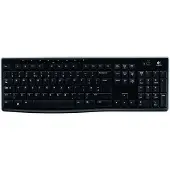 Logitech K270, Volle Größe (100%), Kabellos, RF Wireless, QWERTY, Schwarz