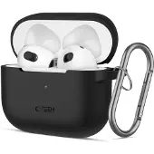 Tech-Protect Silikon-Hakenhülle für Apple AirPods 3 - Schwarz