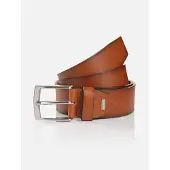 MONTI Ledergürtel "TUSTON", Herren, Gr. 85, braun (cognac), Rindsleder, Gürtel Ledergürtel, elegant, langlebig, glänzend