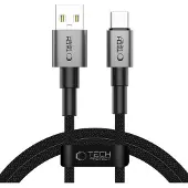 TechProtection ULTRABOOST DNA-USB-C-KABEL 15 W/3 A 100 cm EISENGRAU