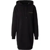 Armani Exchange für Damen. XW001453AF10830MC021 Schwarzes Sweatshirt-Kleid (XL), Lässig, Baumwolle, Langarm