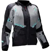 Leatt Jacket ADV FlowTour 5.5 Women V25 dunkelgrau-beige-türkis DM