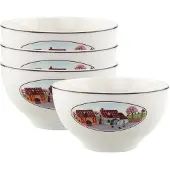 Villeroy & Boch Schale "Bols Design Naif 650 ml 4er Set bunt", bunt, Schüsseln, Schale