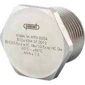 Hummel M20x1.5 Nickel Messing Ex-D Blindstopfen - 1875200050