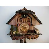 Engstler - 443_Q - Kuckucksuhr - Quarz - Nussbaum - 28 cm