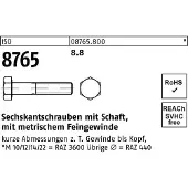 Reyher DIN 960 Stahl 8.8 blank M 36x3x150 - Sechskantschrauben, Feingewinde - Teilgewinde