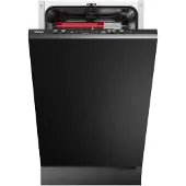 Teka DFI 44800, Voll integriert, Single (45 cm breit), Schwarz, Berührung, LED, 10 Maßgedecke