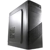 LC-Power 7037B, Midi Tower, PC, Schwarz, ATX, micro ATX, Mini-ITX, Metall, Kunststoff, 14,5 cm