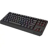 Genesis Thor 230 TKL Wireless Outemu Silent Lemon, Verkabelt & Kabellos, USB + RF Wireless + Bluetooth, Mechanischer Switch, QWERTY, RGB-LED, Schwarz