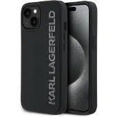 Karl Lagerfeld 3d Rubber Glitter Logo Iphone 15 Handyhülle