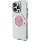 GUESS Etui iPhone 16 Pro Max MagSafe Pink