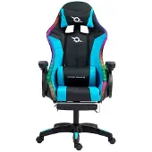 Powergaming Led Rgb Gaming-stuhl Mit Fußstütze
